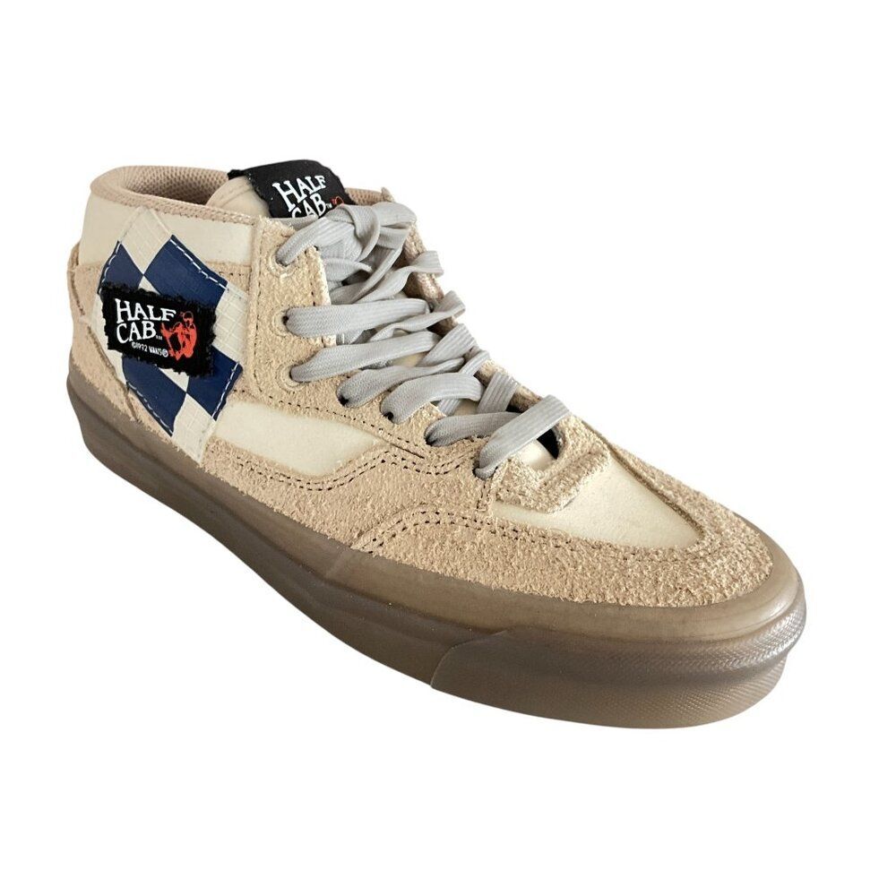 New Vans X Rokit Suede Half Cab 33 DX Sneakers 7.5 Beige